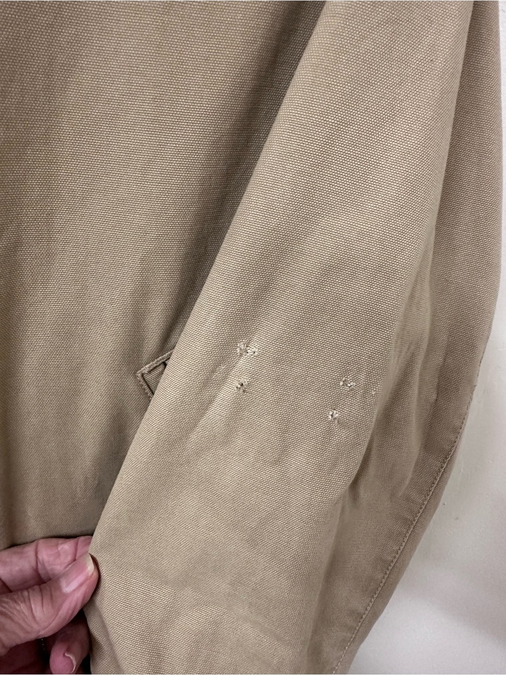Ralph Lauren Tan Embroidered Floral Jean Jacket - Picture 6 of 7
